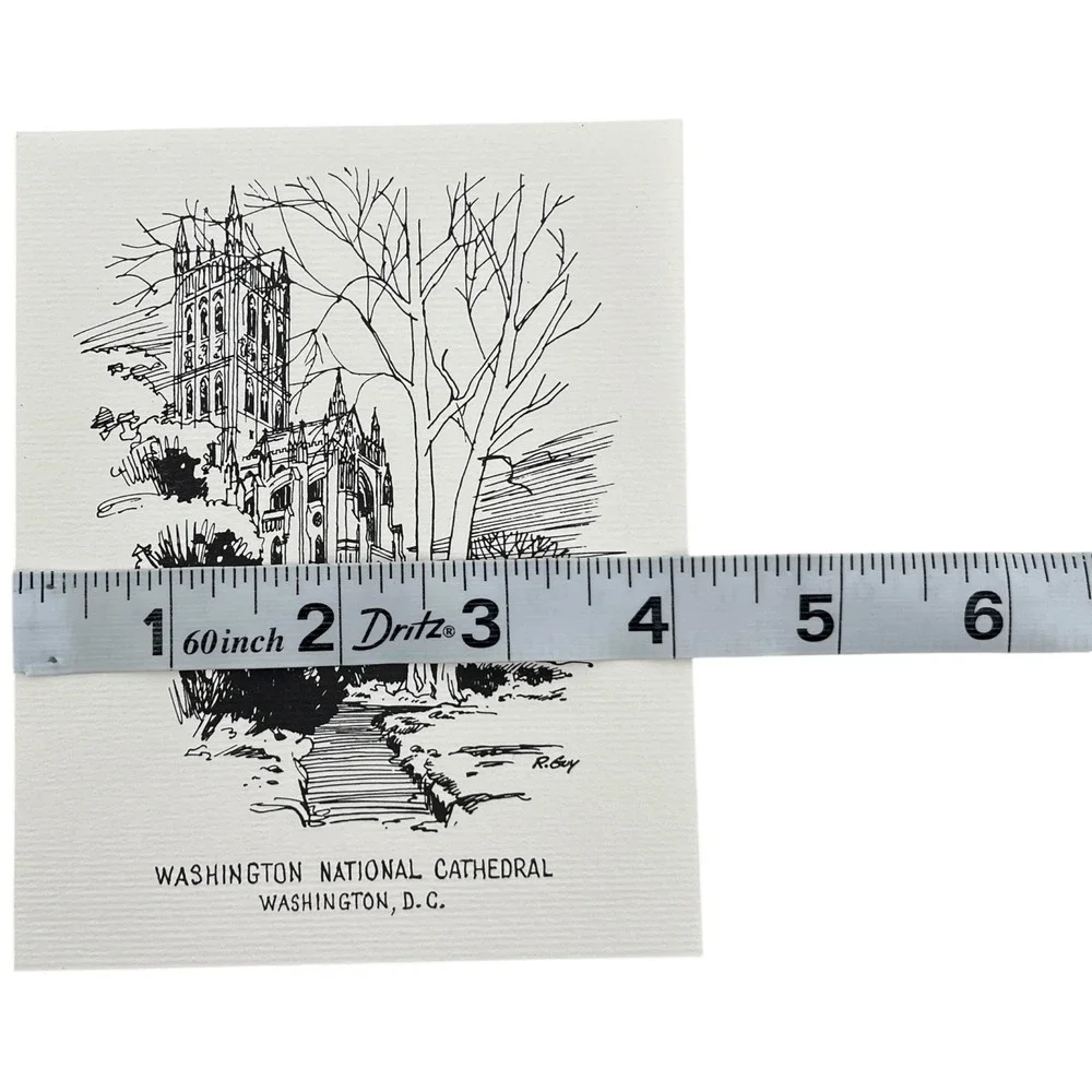 Richard Guy Washington National Cathedral Note Cards Set of 12 Sketch Art D.C.
